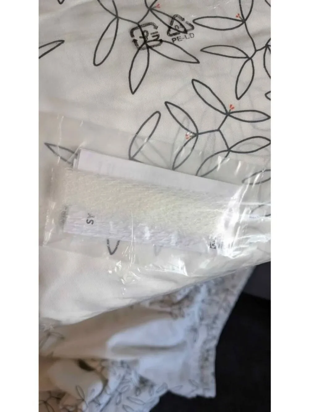 IKEA HEDDA BLAD Curtains panels black floral New